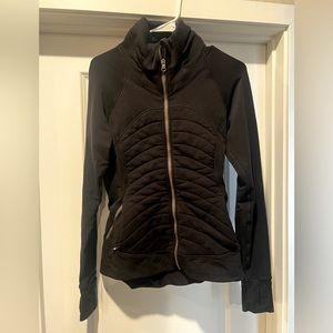 Lululemon full zip running jacket size 6 - black